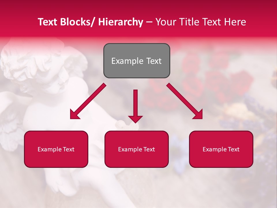 Wooden Board Red White PowerPoint Template