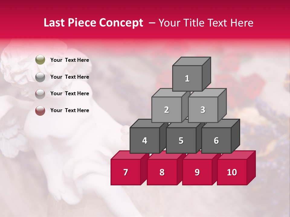 Wooden Board Red White PowerPoint Template