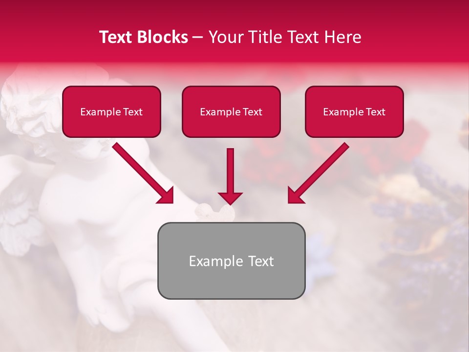 Wooden Board Red White PowerPoint Template