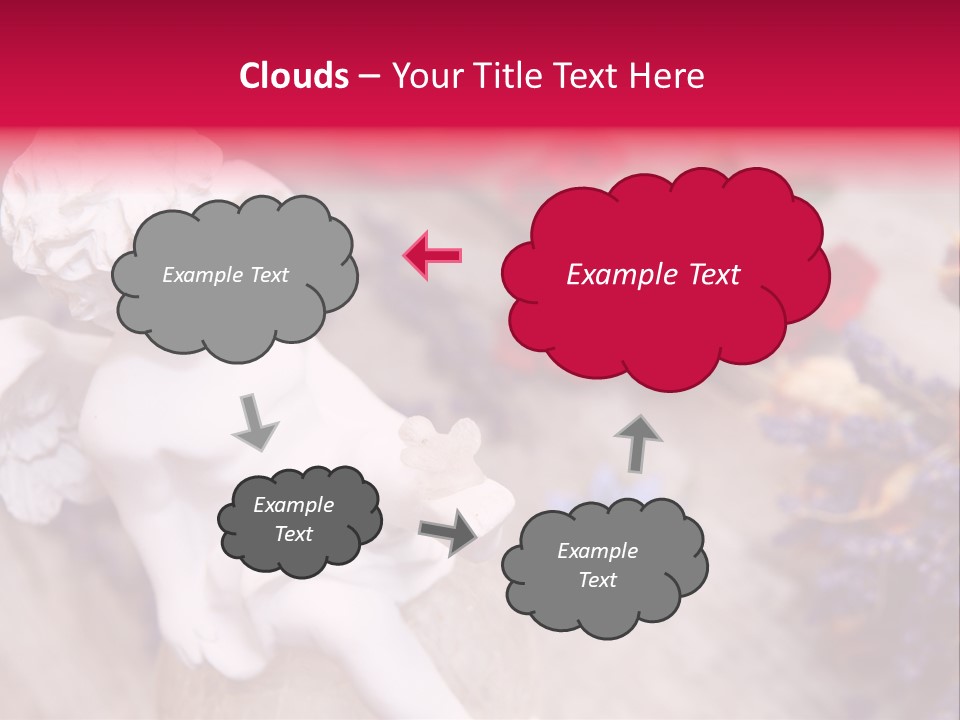 Wooden Board Red White PowerPoint Template