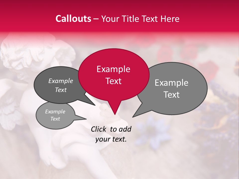 Wooden Board Red White PowerPoint Template