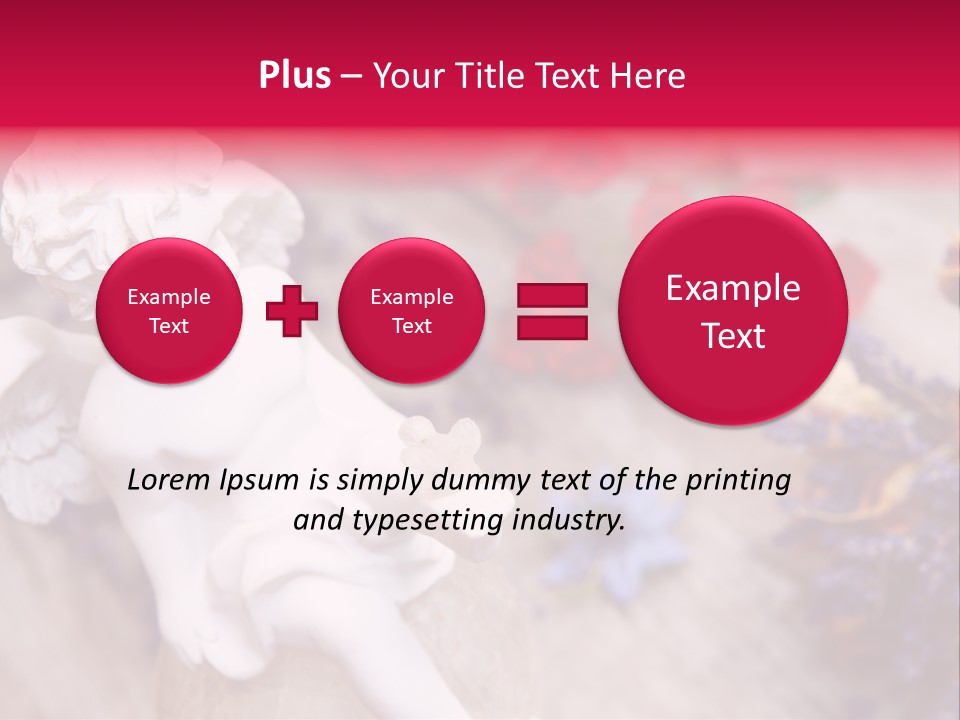 Wooden Board Red White PowerPoint Template