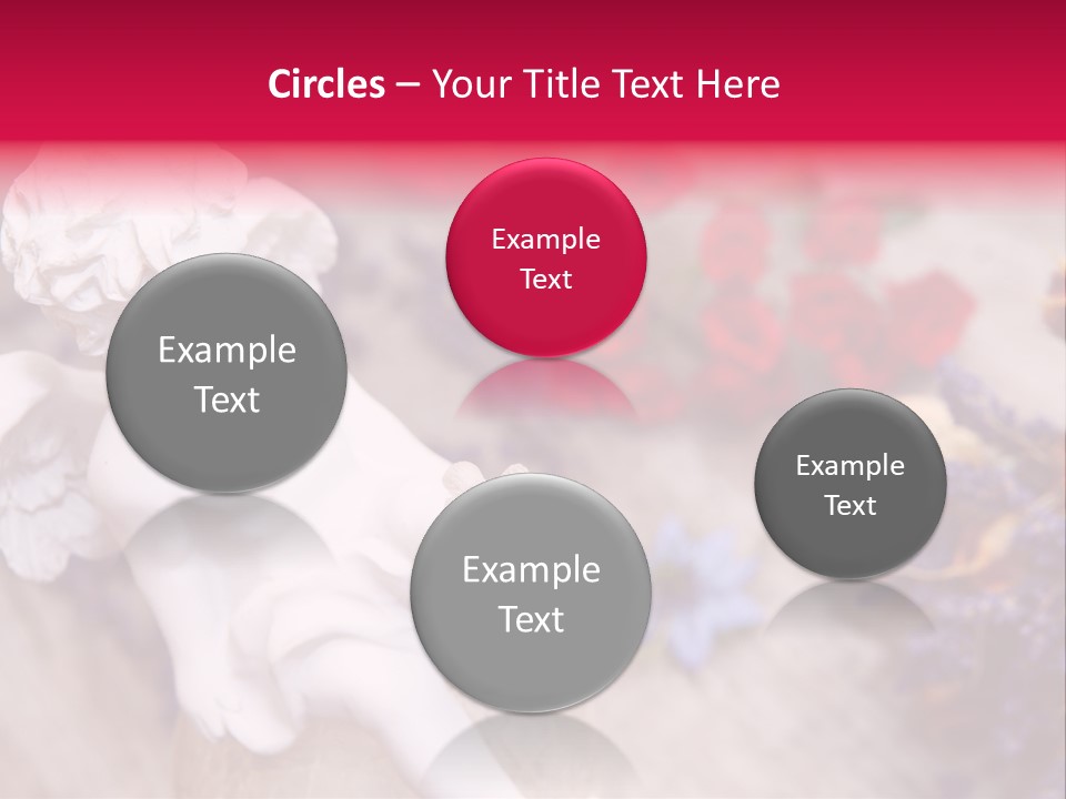 Wooden Board Red White PowerPoint Template