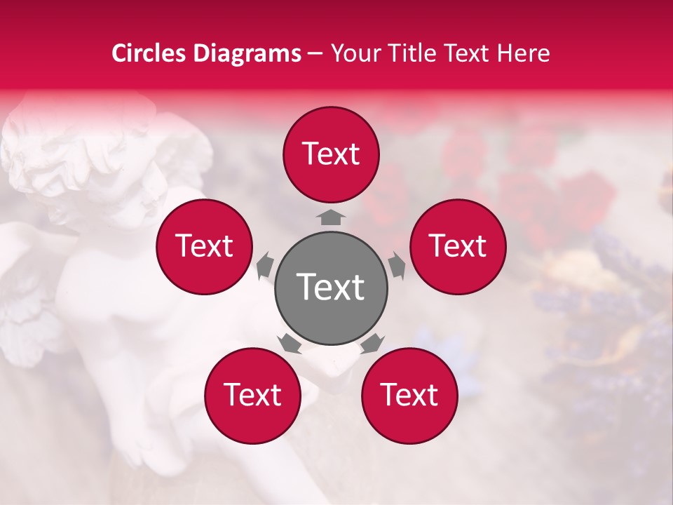 Wooden Board Red White PowerPoint Template