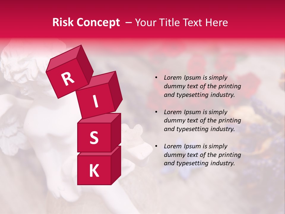 Wooden Board Red White PowerPoint Template