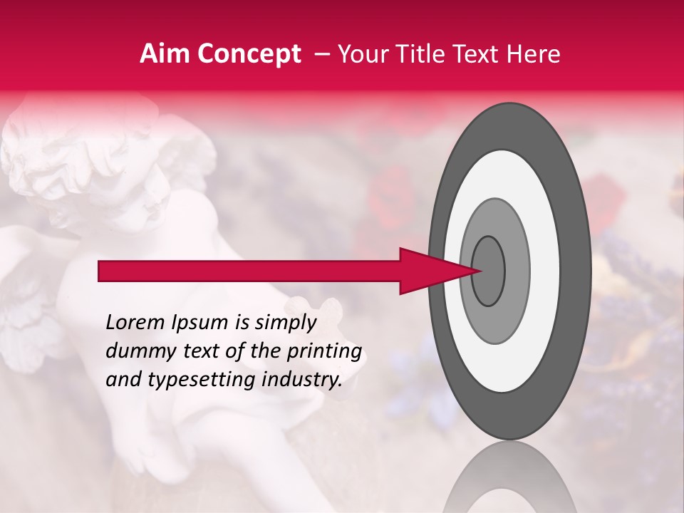 Wooden Board Red White PowerPoint Template