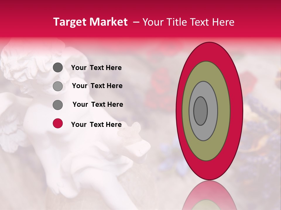 Wooden Board Red White PowerPoint Template