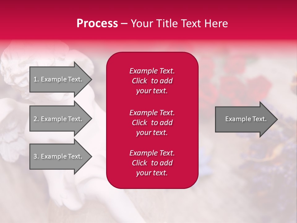 Wooden Board Red White PowerPoint Template