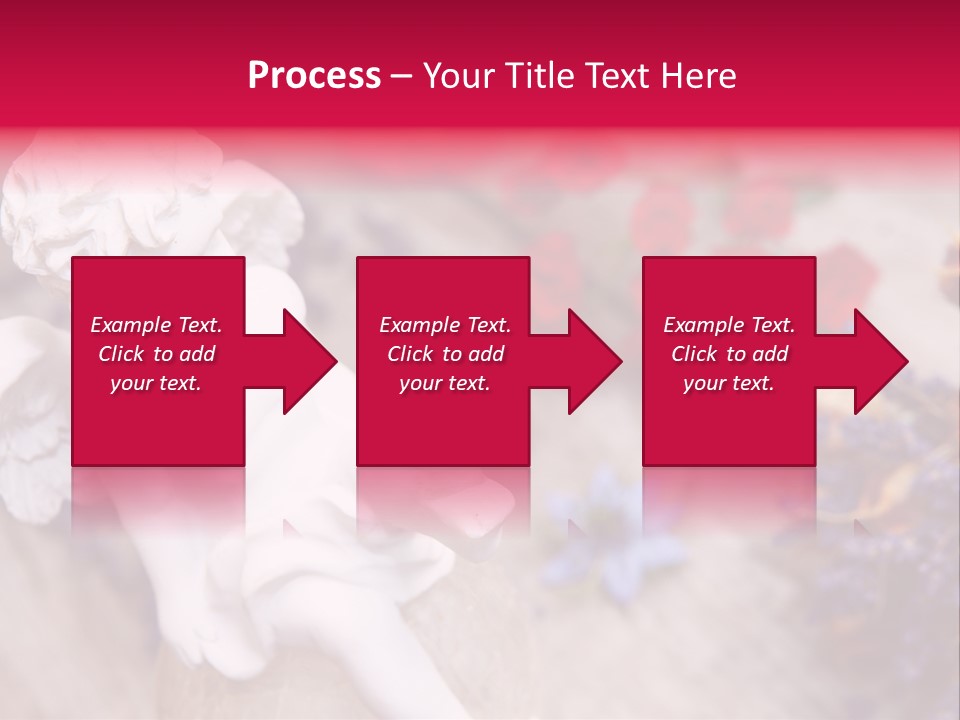 Wooden Board Red White PowerPoint Template