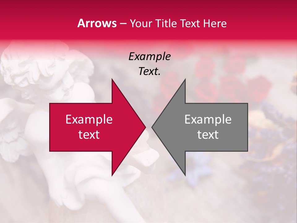 Wooden Board Red White PowerPoint Template