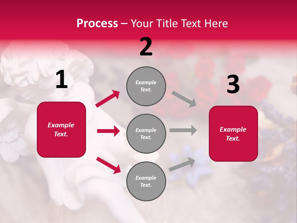 Wooden Board Red White PowerPoint Template