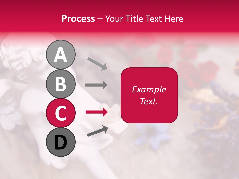 Wooden Board Red White PowerPoint Template