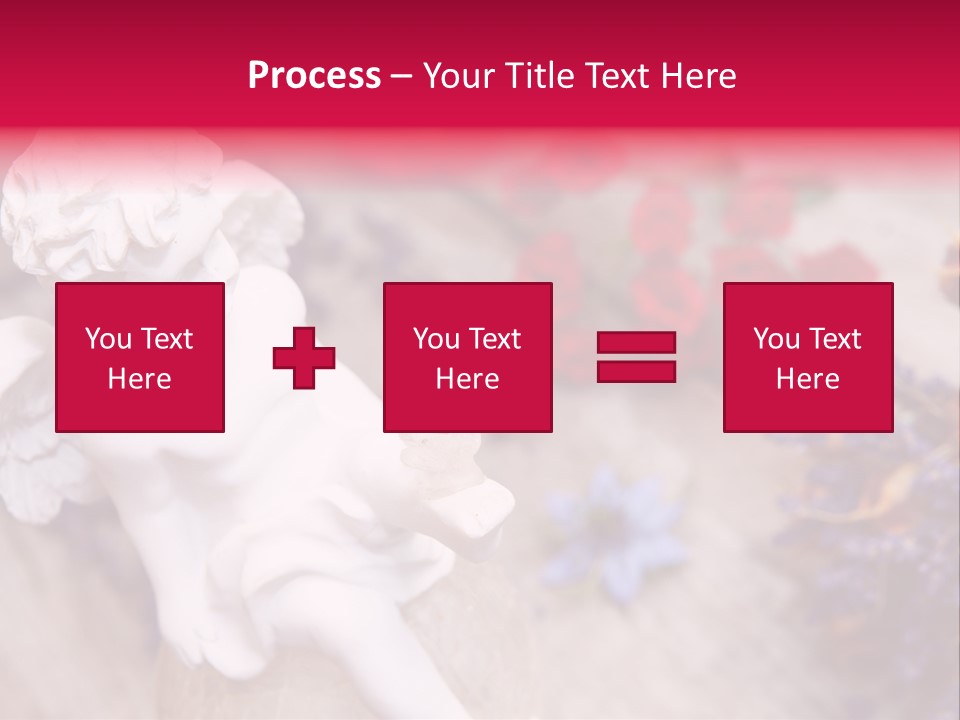 Wooden Board Red White PowerPoint Template