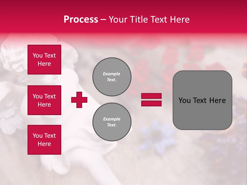 Wooden Board Red White PowerPoint Template