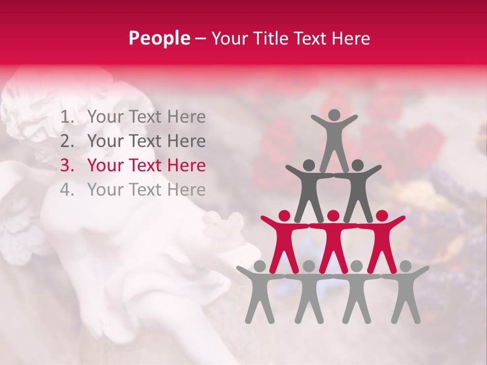 Wooden Board Red White PowerPoint Template