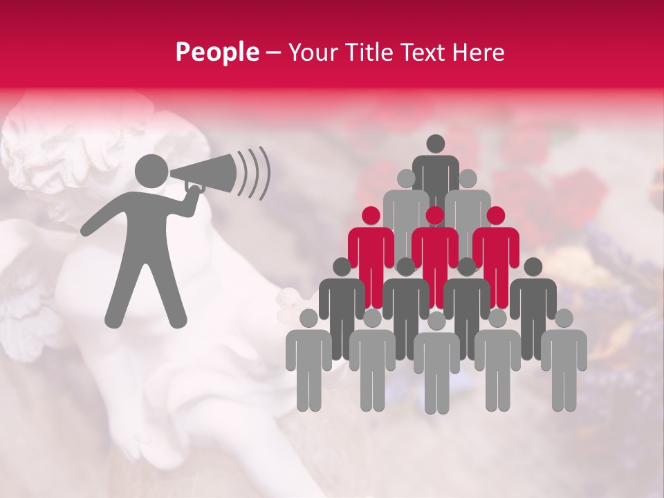 Wooden Board Red White PowerPoint Template