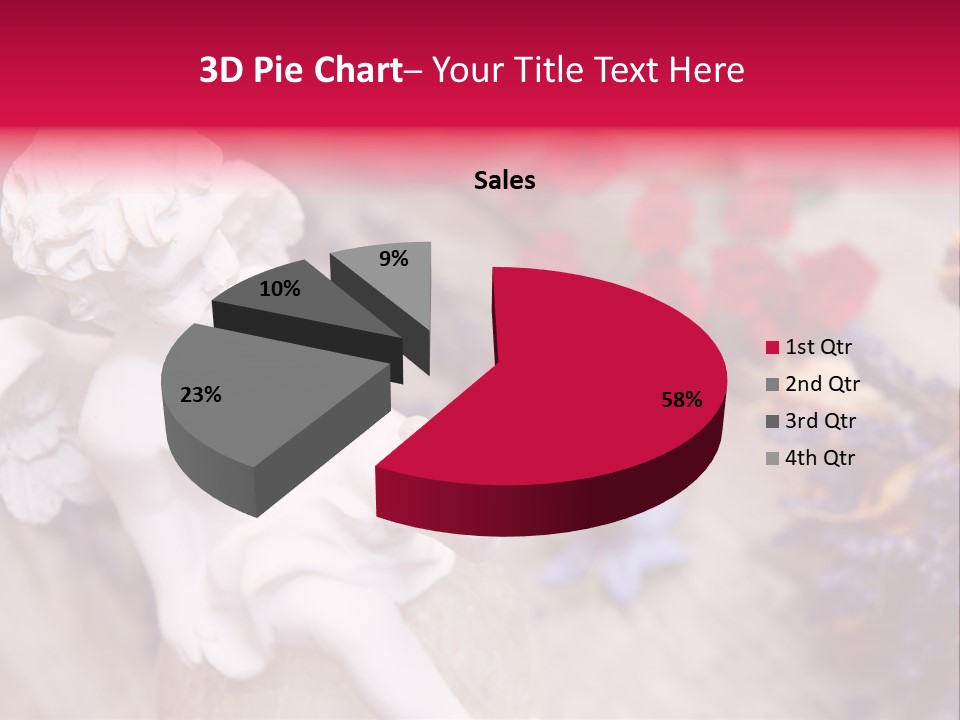 Wooden Board Red White PowerPoint Template
