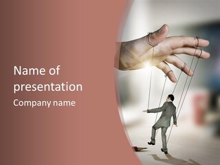 Puppet Boss Office PowerPoint Template