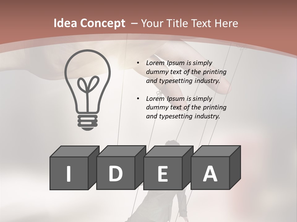 Puppet Boss Office PowerPoint Template