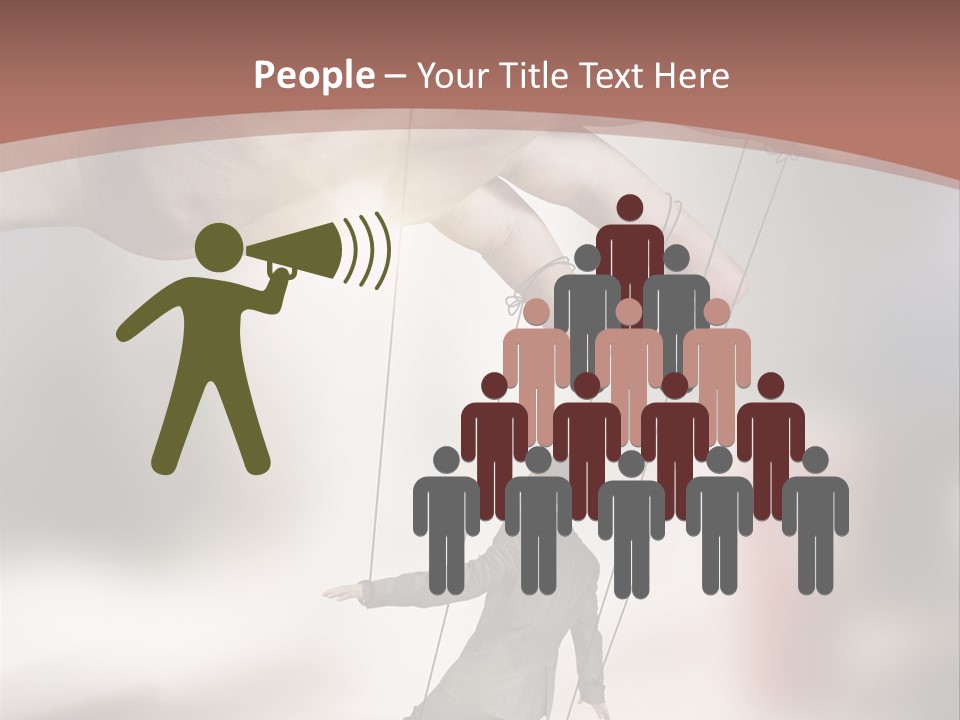 Puppet Boss Office PowerPoint Template