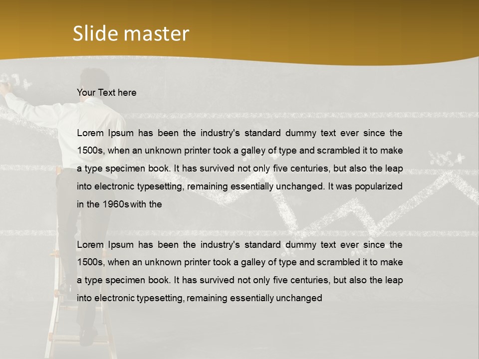 Sketching Consultant Achievement PowerPoint Template