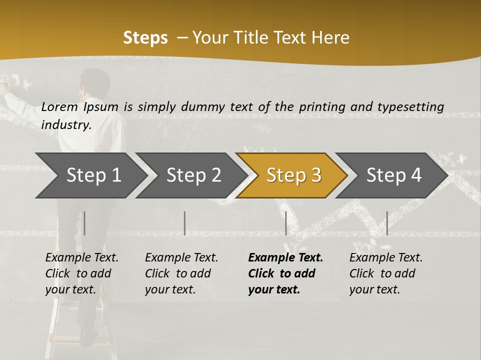 Sketching Consultant Achievement PowerPoint Template