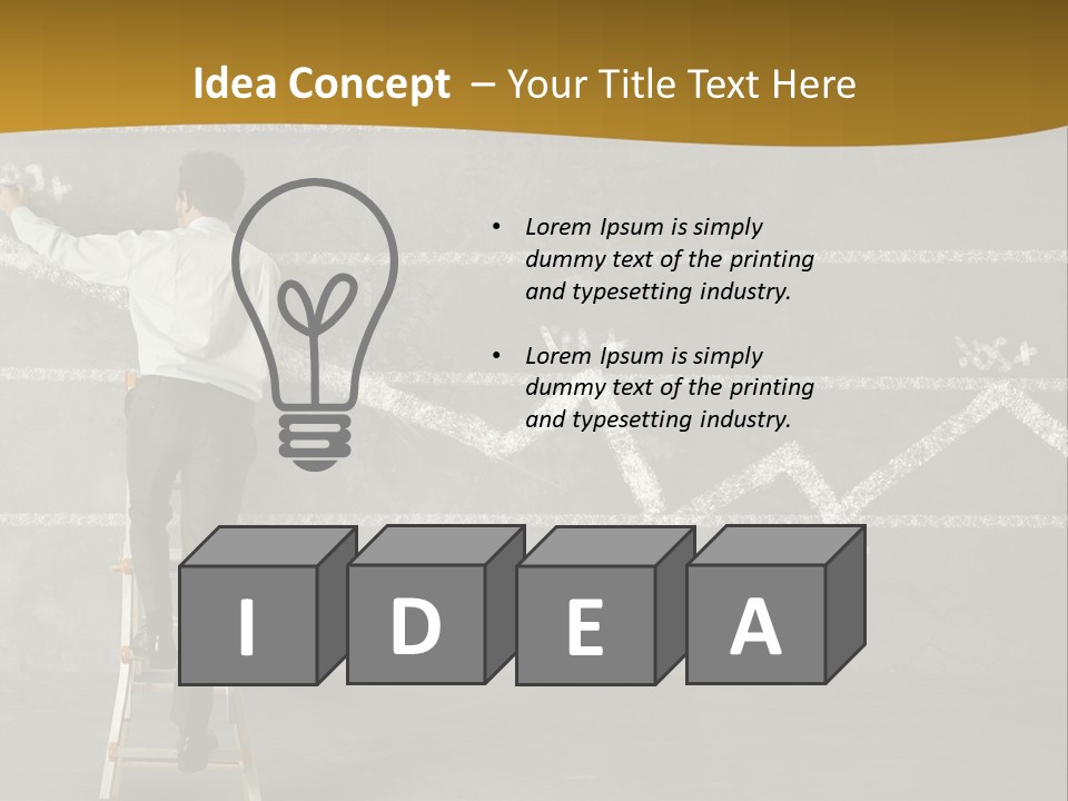 Sketching Consultant Achievement PowerPoint Template