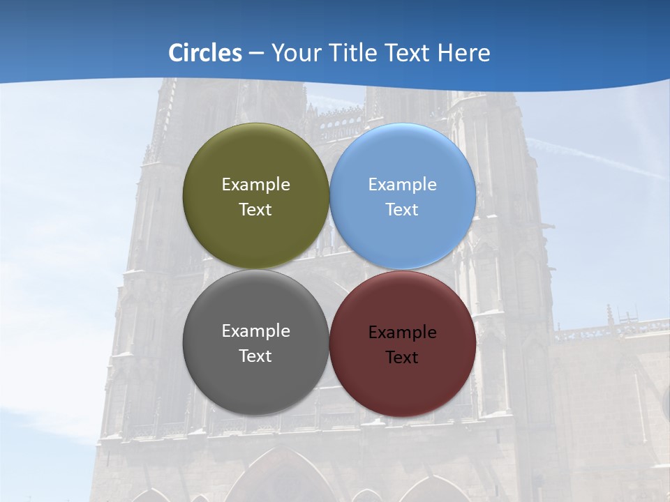 Stone Catholic Tower PowerPoint Template