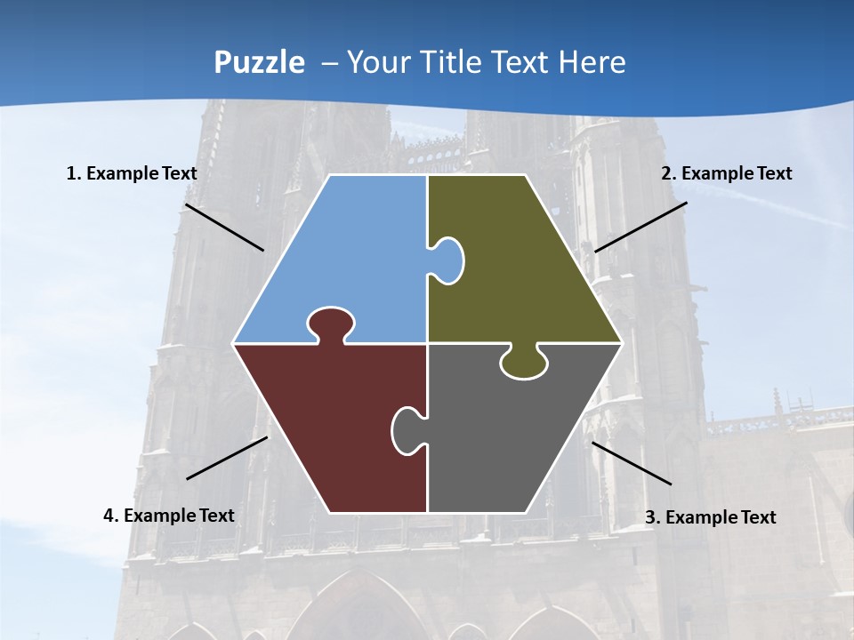 Stone Catholic Tower PowerPoint Template