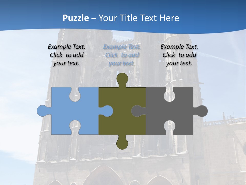 Stone Catholic Tower PowerPoint Template