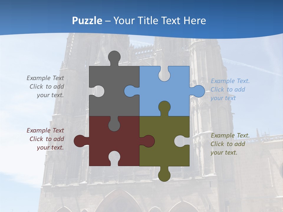 Stone Catholic Tower PowerPoint Template