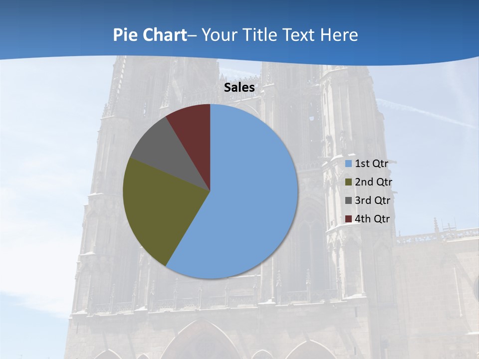 Stone Catholic Tower PowerPoint Template