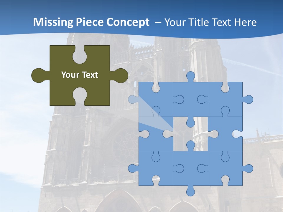 Stone Catholic Tower PowerPoint Template