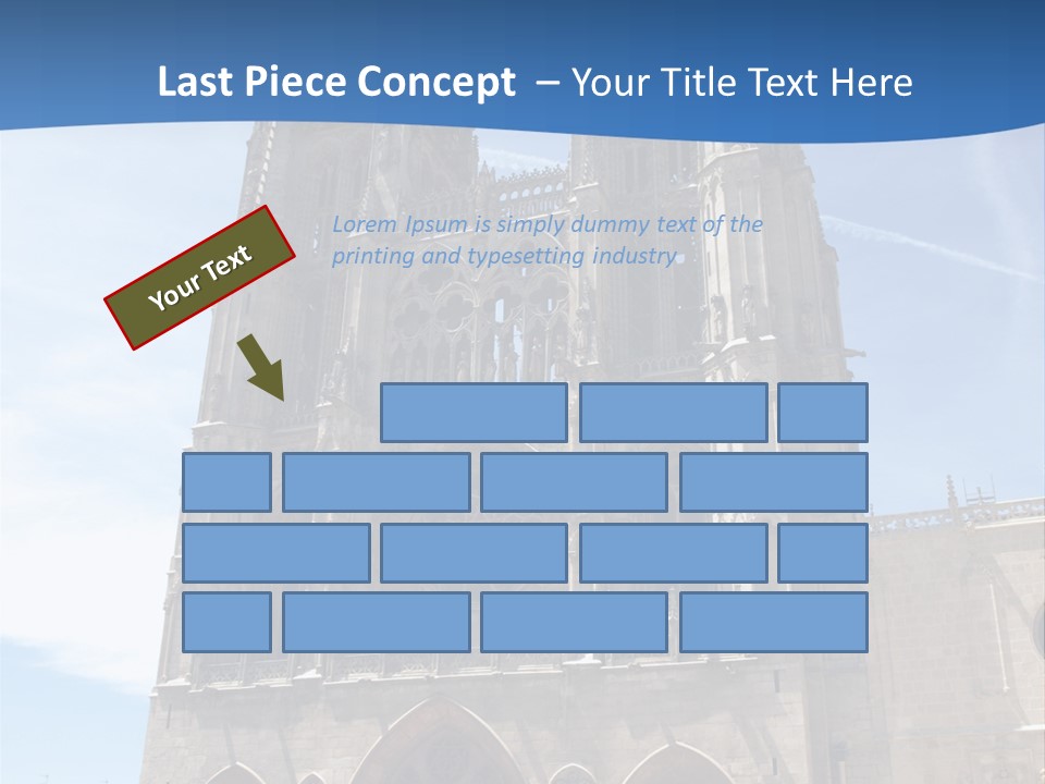 Stone Catholic Tower PowerPoint Template