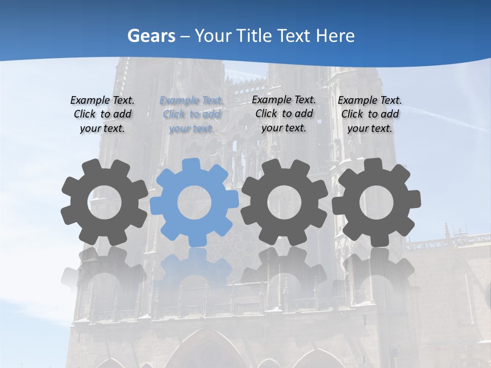 Stone Catholic Tower PowerPoint Template