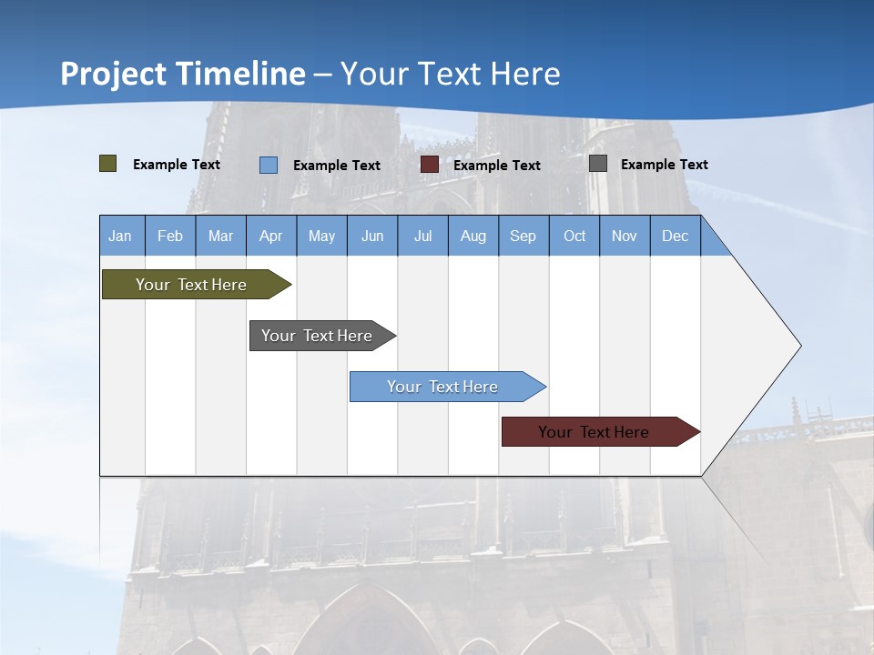 Stone Catholic Tower PowerPoint Template