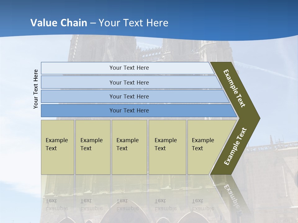 Stone Catholic Tower PowerPoint Template