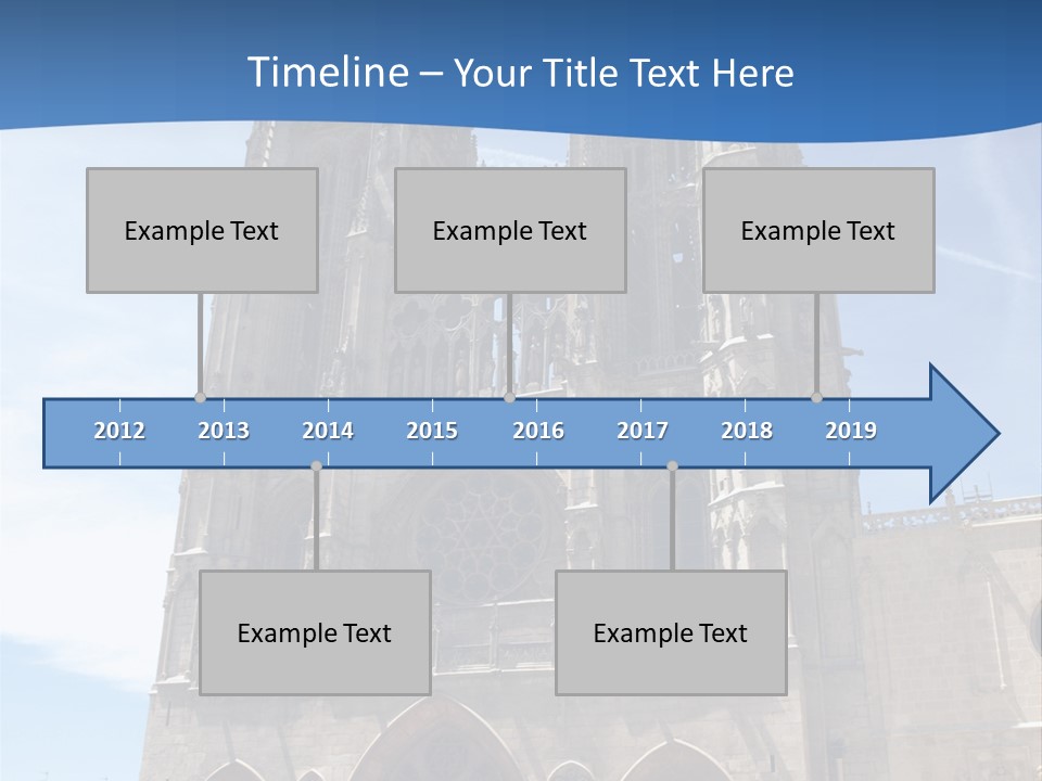 Stone Catholic Tower PowerPoint Template