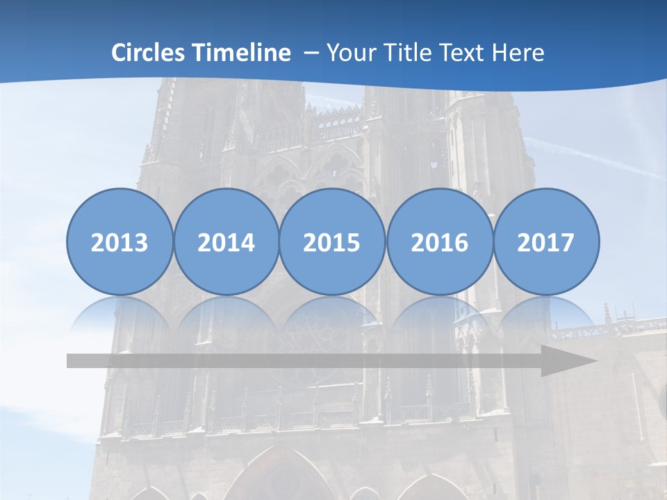 Stone Catholic Tower PowerPoint Template