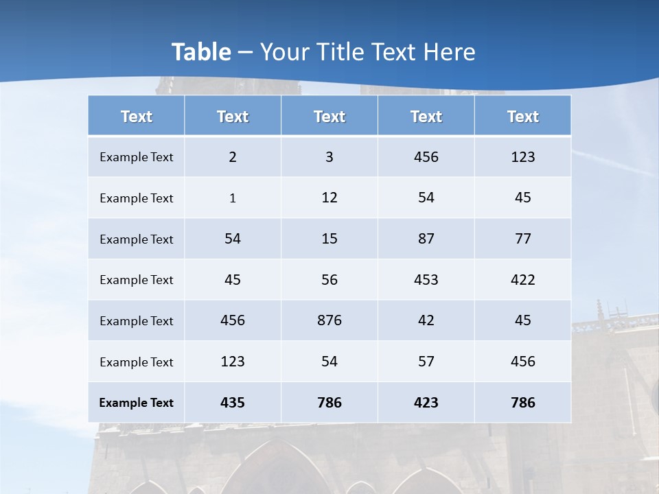 Stone Catholic Tower PowerPoint Template