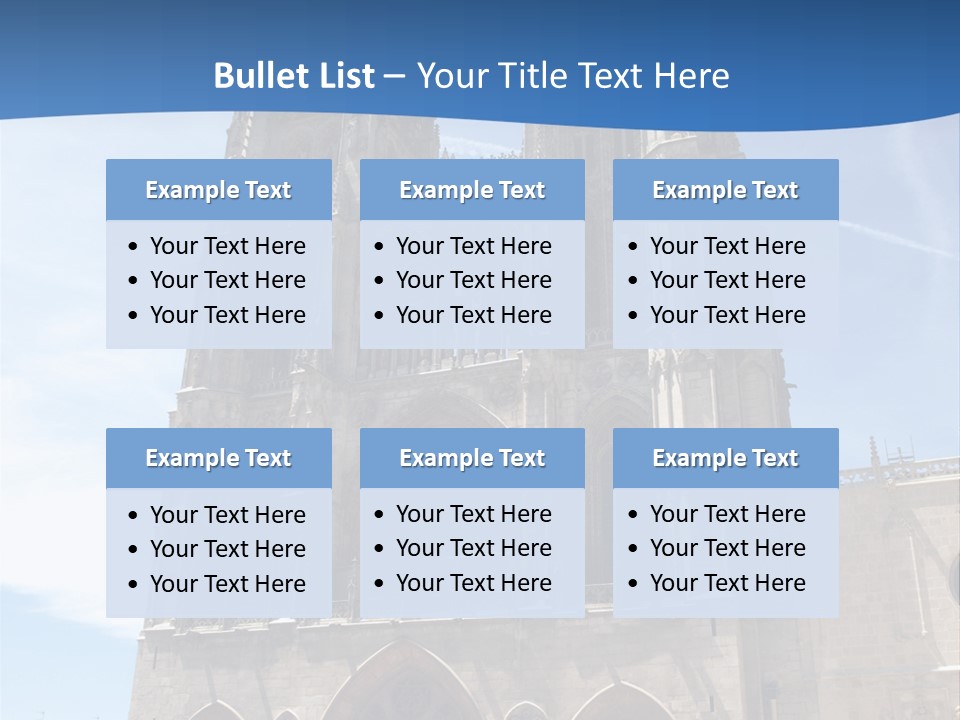 Stone Catholic Tower PowerPoint Template