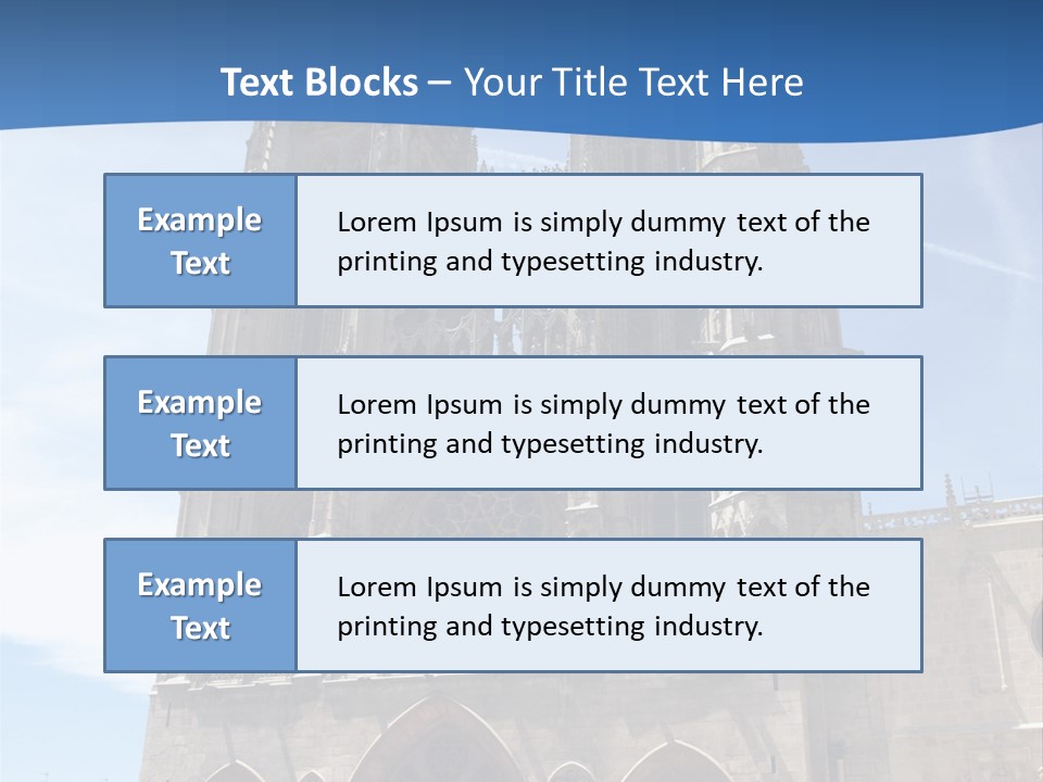 Stone Catholic Tower PowerPoint Template