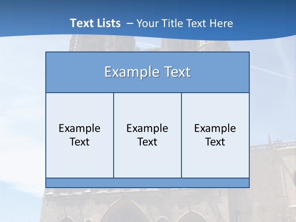 Stone Catholic Tower PowerPoint Template