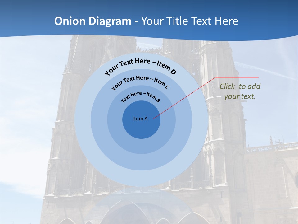 Stone Catholic Tower PowerPoint Template