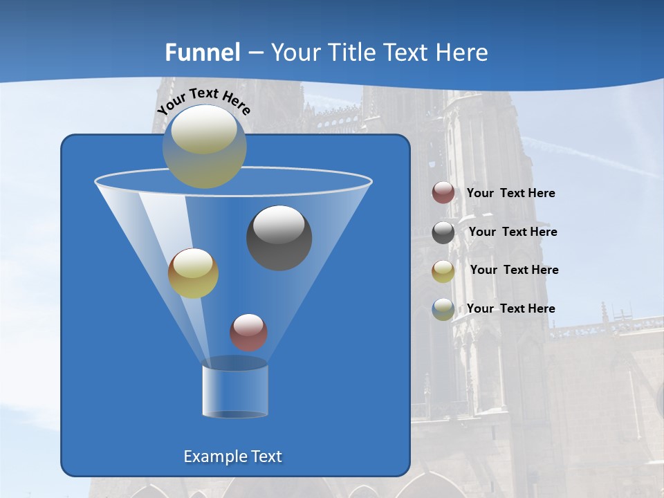 Stone Catholic Tower PowerPoint Template