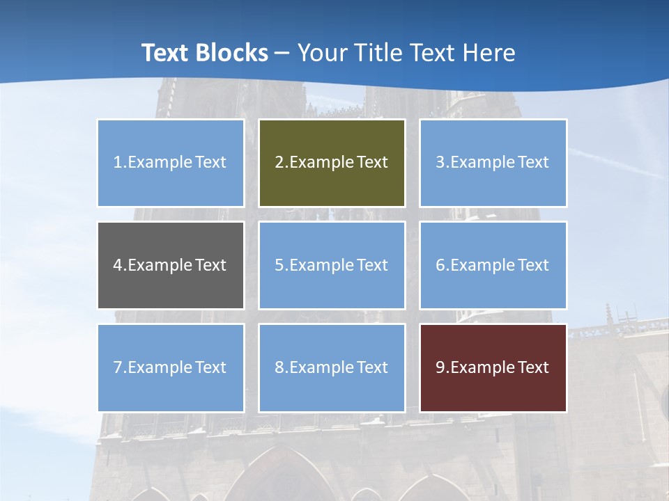 Stone Catholic Tower PowerPoint Template
