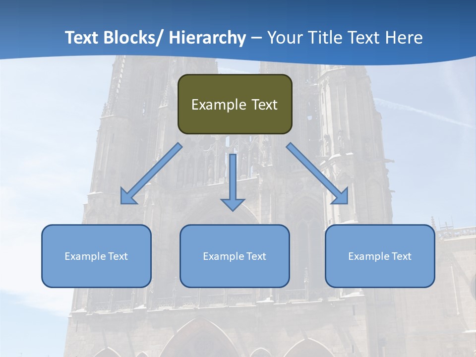 Stone Catholic Tower PowerPoint Template