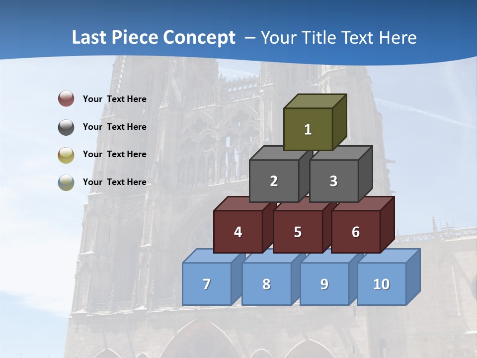 Stone Catholic Tower PowerPoint Template