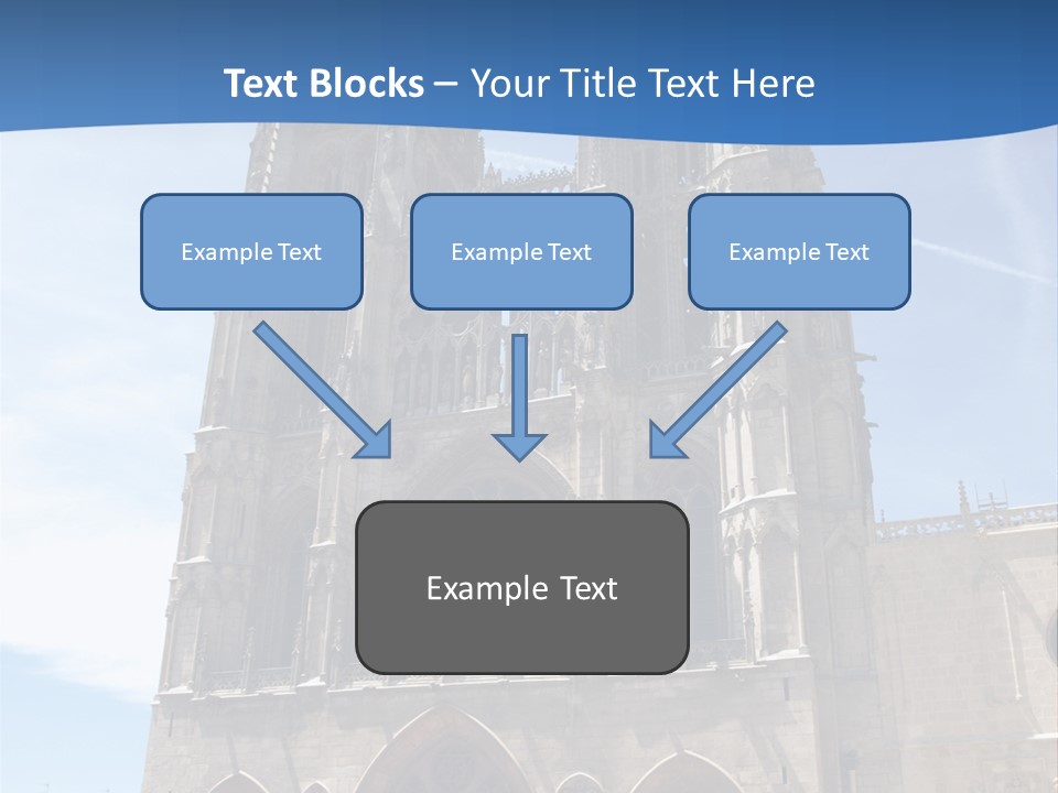 Stone Catholic Tower PowerPoint Template