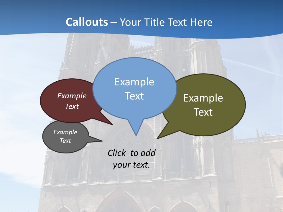 Stone Catholic Tower PowerPoint Template